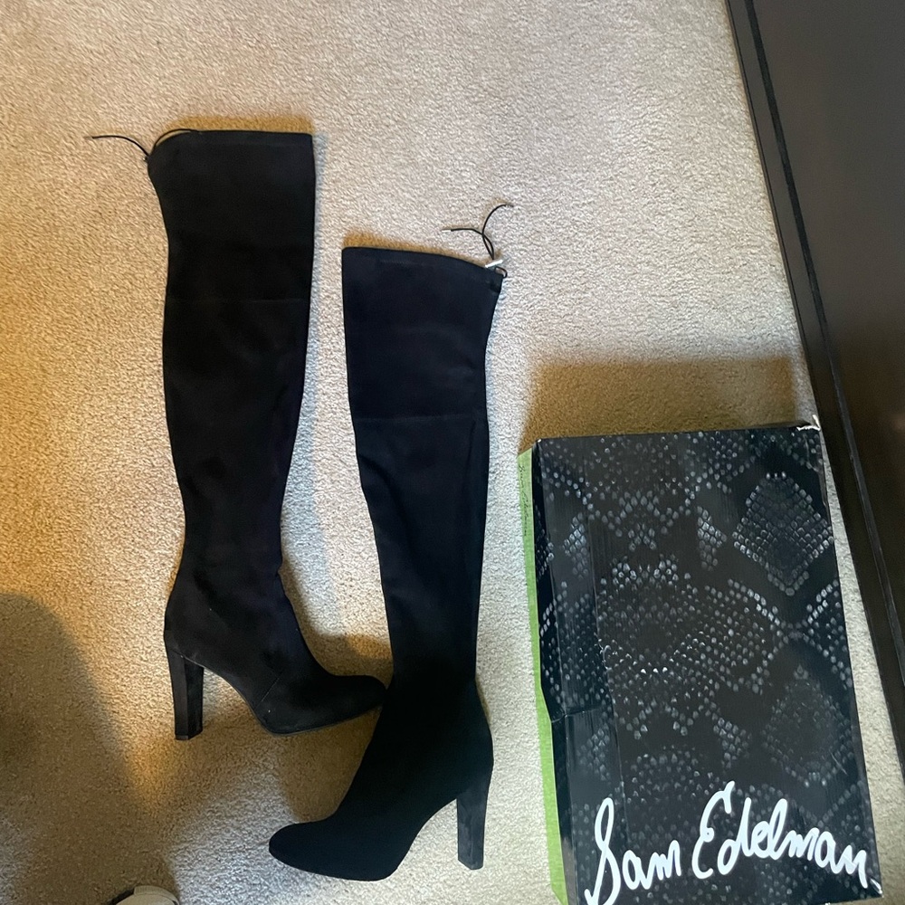 Black Sam Edelman knee hi boots